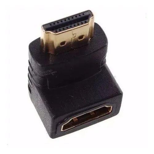 Imagem de Adaptador conector para cabo hdmi cotovelo 90 graus