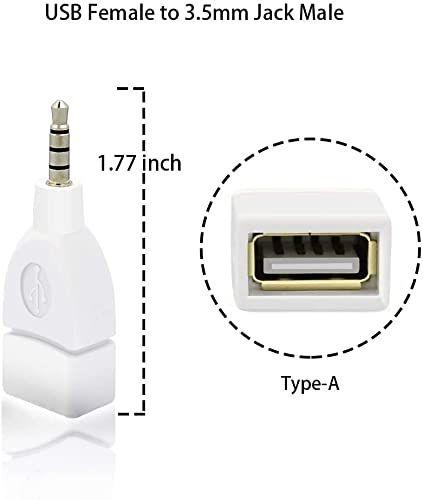 Imagem de Adaptador conversor de áudio Blacell USB fêmea para conector de 3,5 mm