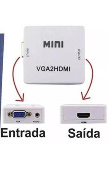 Imagem de Adaptador conversor de VGA x HDMI alta qualidade