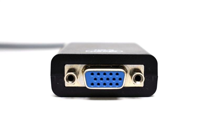 Imagem de Adaptador Conversor de Vídeo Hdmi para Vga com saída de Áudio P2 para Computador Notebook Placa de Vídeo Monitor