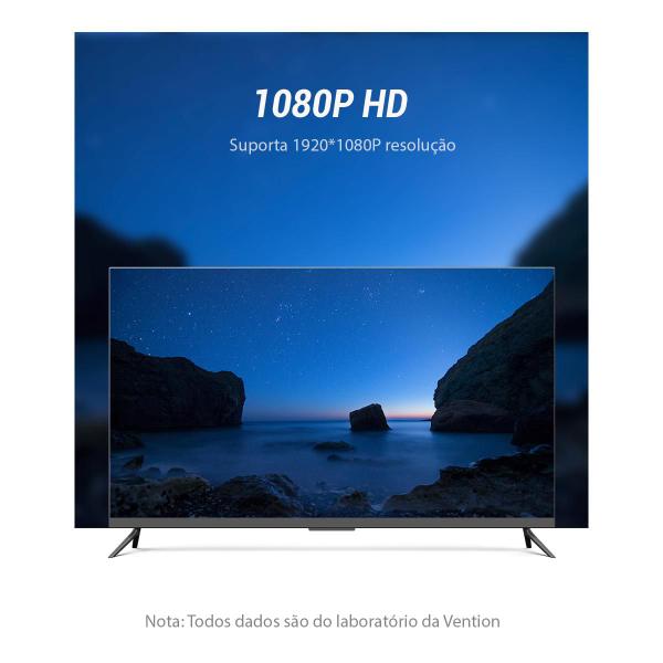 Imagem de Adaptador Conversor Hdmi Cabo Para Vga Alta Qualidade 1080p