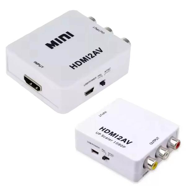 Imagem de Adaptador Conversor HDMI In x AV RCA Out Full HD com Áudio