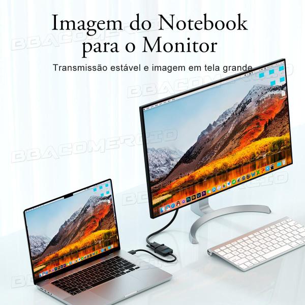 Adaptador Conversor HDMI Macho para VGA Fêmea 1080p HD 3.5mm - BBACOMERCIO Imagem de Adaptador Conversor HDMI Macho para VGA Fêmea 1080p HD 3.5mm
