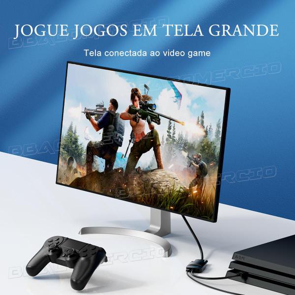 Adaptador Conversor HDMI Macho para VGA Fêmea 1080p HD 3.5mm - BBACOMERCIO Imagem de Adaptador Conversor HDMI Macho para VGA Fêmea 1080p HD 3.5mm