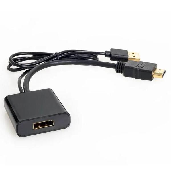 Imagem de Adaptador Conversor HDMI para DisplayPort 4K