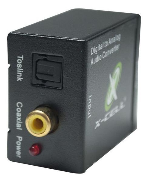 Imagem de Adaptador Conversor Optico Coaxial Digital Para Rca Toslink Audio Analogico Digital