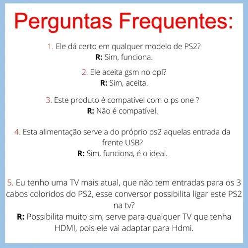 Imagem de Adaptador Conversor Ps2 Audio Vídeo Av Para Cabo Hdmi C/ Nf4