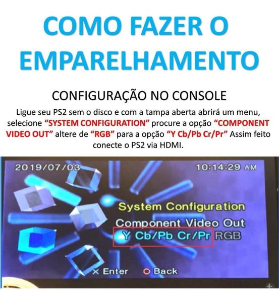 Imagem de Adaptador Conversor Ps2 Vídeo Áudio Av Para Hdmi + Cabo Hdmi