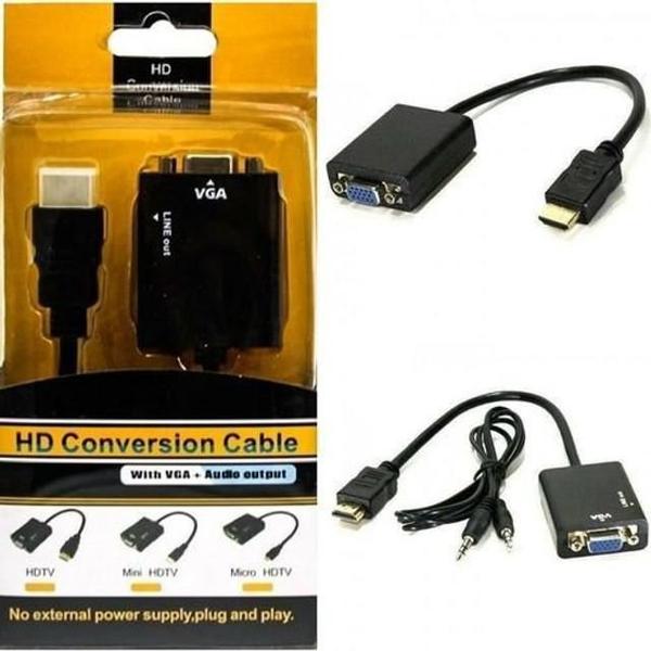 Imagem de Adaptador Conversor Vga-Hdmi