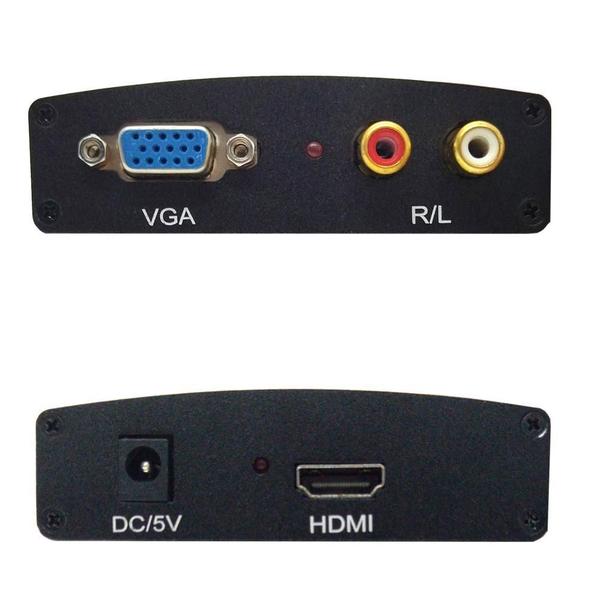 Imagem de Adaptador Conversor Vga Para Hdmi Vídeo E Áudio Lt-108