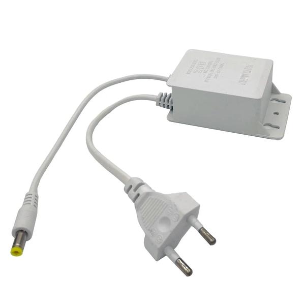 Adaptador de Alimentação DC 12V 2A à Prova d'Água para Câmeras CCTV, DVR e NVR Imagem de Adaptador de Alimentação DC 12V 2A à Prova d'Água para Câmeras CCTV, DVR e NVR