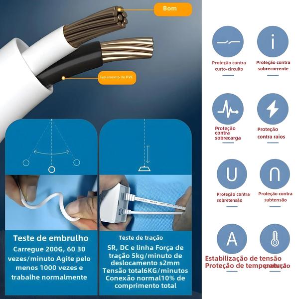 Adaptador de Alimentação DC 12V 2A à Prova d'Água para Câmeras CCTV, DVR e NVR Imagem de Adaptador de Alimentação DC 12V 2A à Prova d'Água para Câmeras CCTV, DVR e NVR
