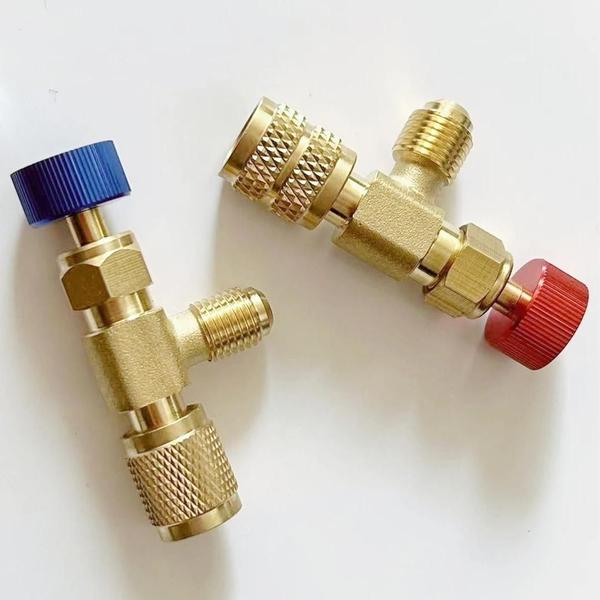 Adaptador de Ar Condicionado R410A/R22 com Mangueira de 1/4" Imagem de Adaptador de Ar Condicionado R410A/R22 com Mangueira de 1/4"