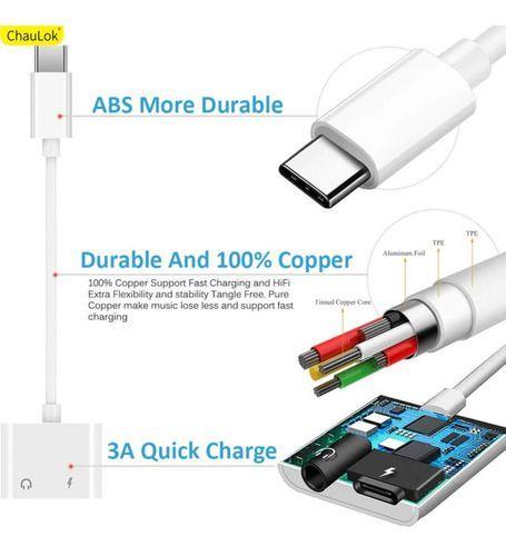 Imagem de Adaptador De Áudio Type-c A 3.5 Mm De Áudio Entrega Imediata