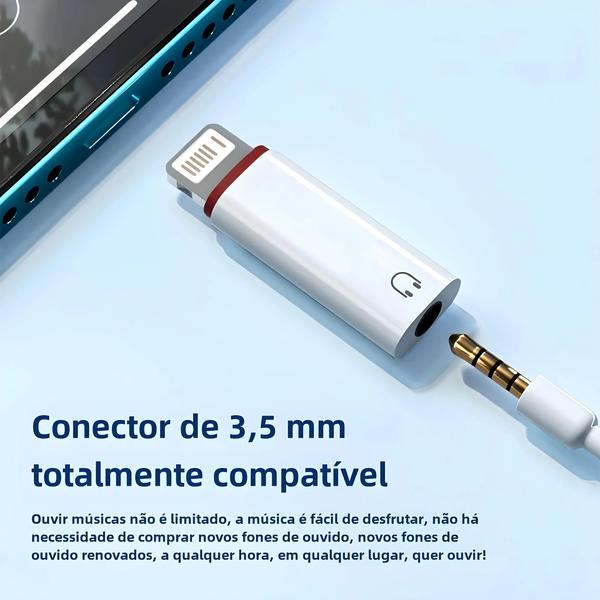 Imagem de Adaptador de Áudio USB-C para 3,5mm com Microfone - iPhone 14/13 Pro Max