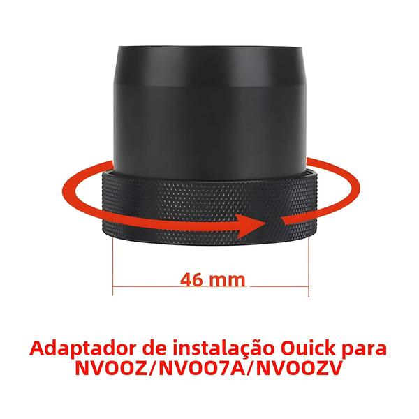 Imagem de Adaptador De Baioneta De Instalação Rápida De 46 Mm Para Kit De Câmera De Escopo De Visão Noturna