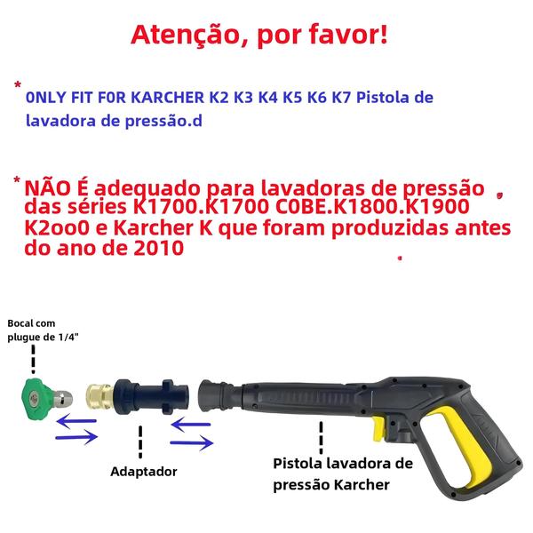 Imagem de Adaptador de Bico Karcher Série K - Conector Rápido para Lavadora de Alta Pressão