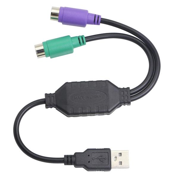 Imagem de Adaptador de cabo PS/2 para USB GELRHONR para teclado e mouse