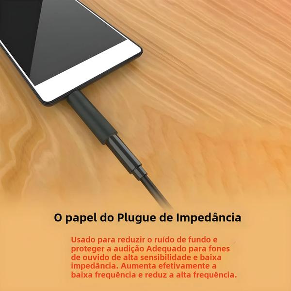 Imagem de Adaptador De Cancelamento De Ruído De Fone De Ouvido Condutor Jcally De Alta Impedância 75-600 Ohm