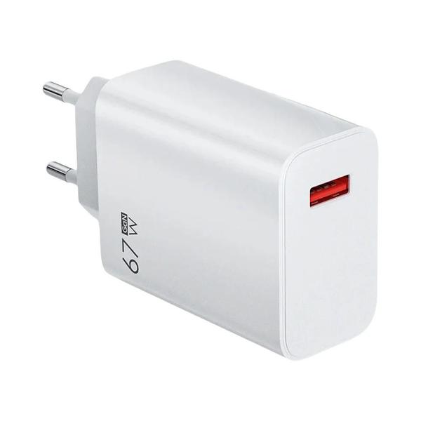 Imagem de Adaptador de Carregamento Rápido USB GaN 67W - iPhone 15, Samsung, Xiaomi e Redmi