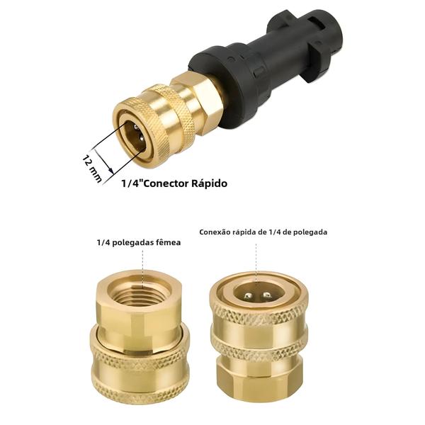 Imagem de Adaptador de Conexão Rápida 1/4" para Lavadora de Pressão Karcher