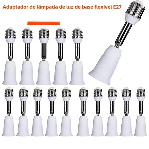 Imagem de Adaptador de Extensão E27 para Lâmpada LED - Kit com 1 a 10 Peças