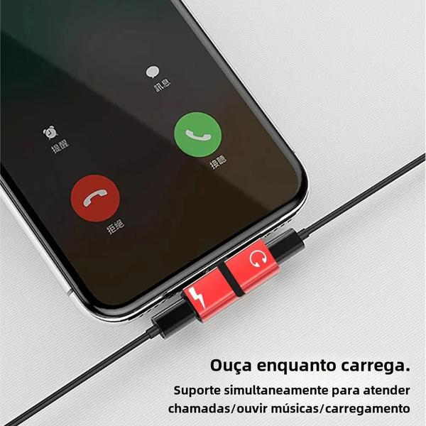 Imagem de Adaptador de Fone de Ouvido Lightning para iPhone - Conector P2 (3,5mm)