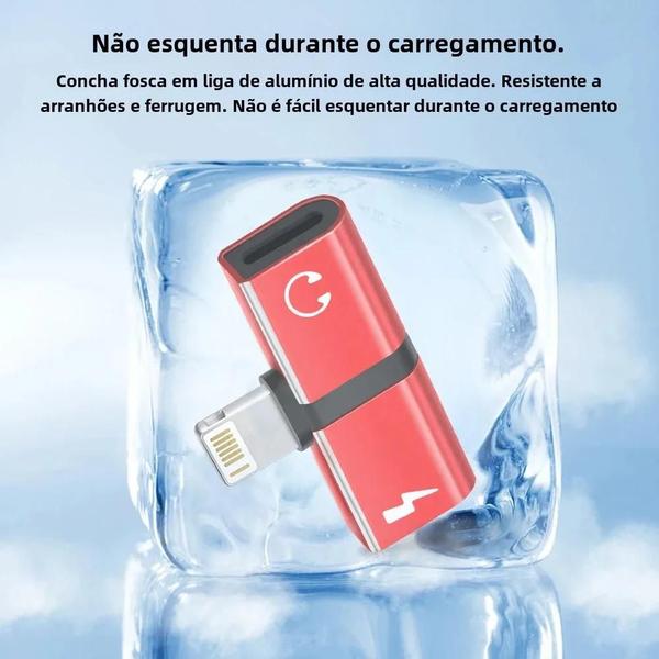 Imagem de Adaptador de Fone de Ouvido Lightning para iPhone - Conector P2 (3,5mm)