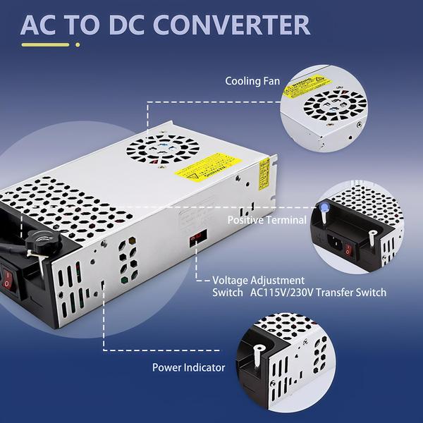 Imagem de Adaptador de fonte de alimentação SWTPWR 110V/230V AC para 24V 15A 360W