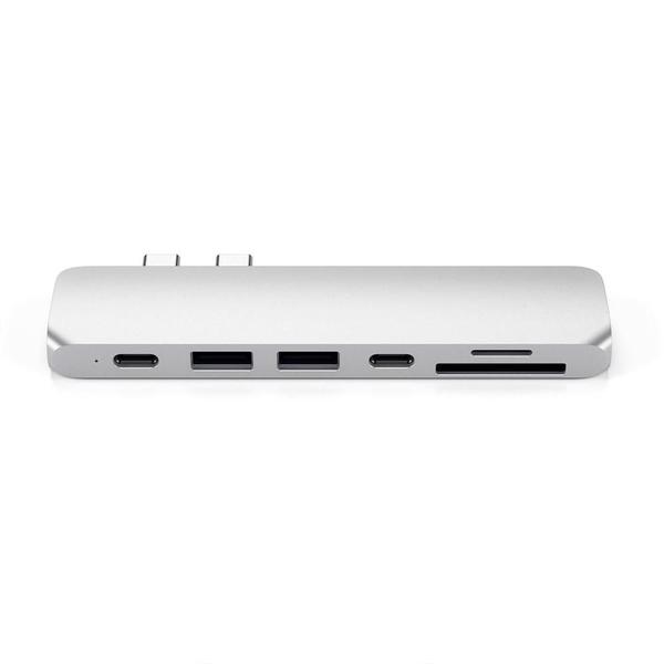 Imagem de Adaptador de Hub Pro USB-C Satechi, Prata - ST-CMBPS (silver)