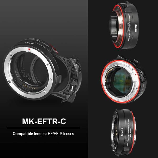 Imagem de Adaptador de Lente Meike MK-EFTR-C VND - Autofoco para Canon