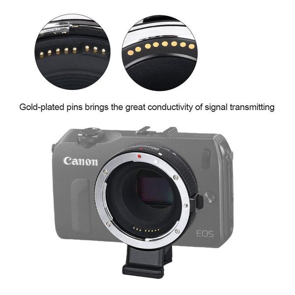 Imagem de Adaptador de montagem de lente Commlite CM-EF-EOS M para lente Canon EF/EF-S