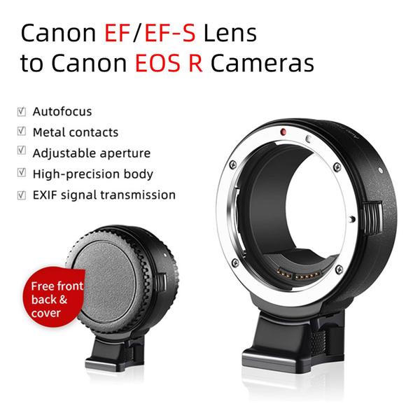 Imagem de Adaptador de montagem de lente VONOV EF/EF-S Lens para Canon EOS R RP R3 R5 R50 R6 R7 R8 R10