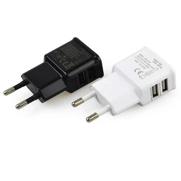 Imagem de Adaptador de Parede USB 5V 2A com Carregador de Viagem (UE) - iPhone, Huawei, Samsung