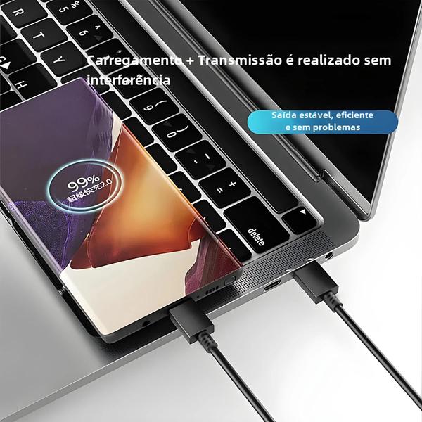 Imagem de Adaptador de Parede USB-C 25W - Carregamento Rápido para Samsung S23, iPhone 15/14 e Xiaomi