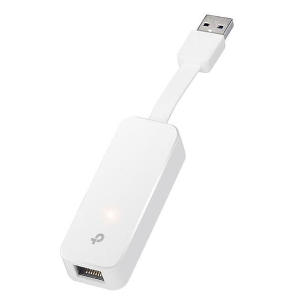 Imagem de Adaptador de Rede TP-Link, Ethernet Gigabit, USB 3.0, Branco - UE300