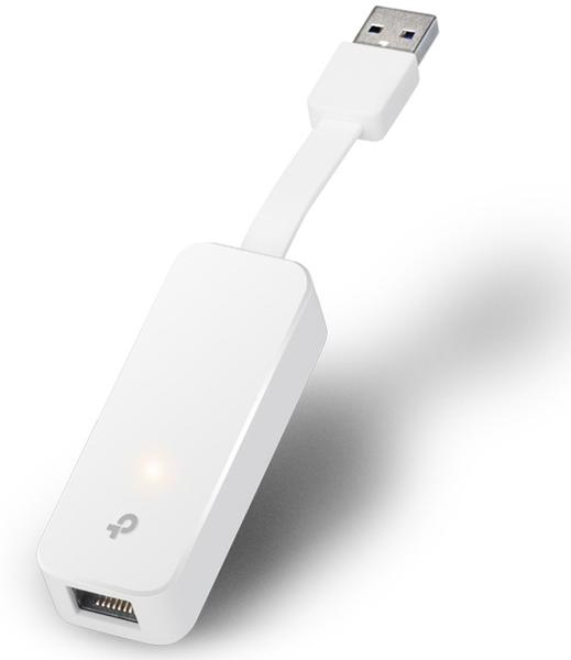 Adaptador de Rede TP-Link, Ethernet Gigabit, USB 3.0, Branco - UE300 Imagem de Adaptador de Rede TP-Link, Ethernet Gigabit, USB 3.0, Branco - UE300