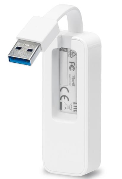 Adaptador de Rede TP-Link, Ethernet Gigabit, USB 3.0, Branco - UE300 Imagem de Adaptador de Rede TP-Link, Ethernet Gigabit, USB 3.0, Branco - UE300
