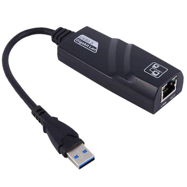 Imagem de Adaptador de Rede USB 3.0 Gigabit para RJ45 - SOLUCAO