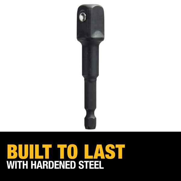 Imagem de Adaptador de soquete DEWALT DW2547IR Hex Shank de 1/4 a 1/2 polegada