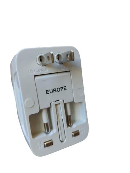 Imagem de Adaptador De Tomada Europeu Americano Inglês Asiático Bivolt Para Viagens Internacionais