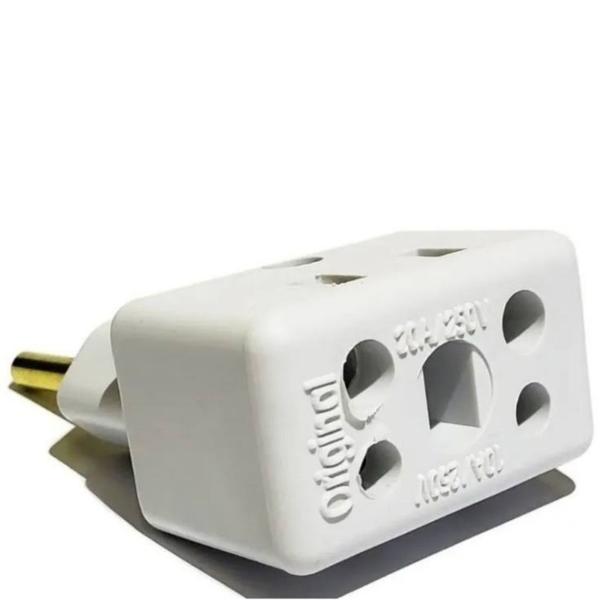 Imagem de Adaptador de Tomada Multiuso Plug Bob Esponja T benjamin 10/20 Amperes - 250V