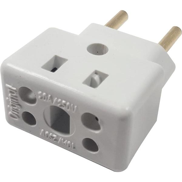 Imagem de Adaptador de Tomadas Bob Esponja Benjamin 10A 20A Plug Pino Grosso