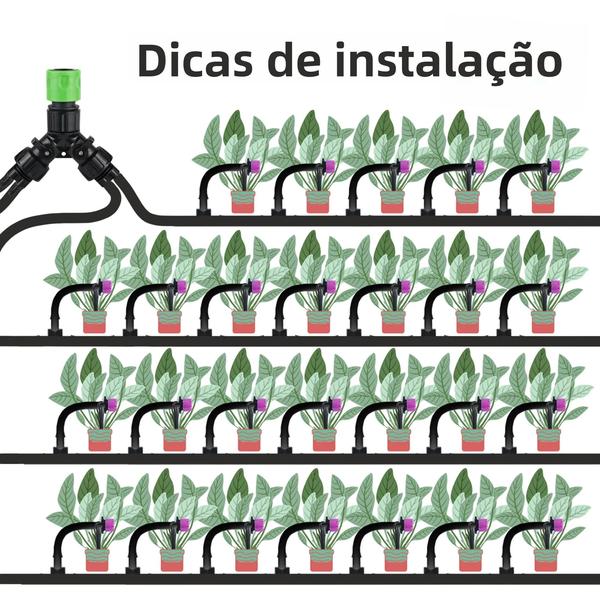 Imagem de Adaptador de Torneira 4 Vias para Irrigação por Gotejamento com Mangueira de 1/4"