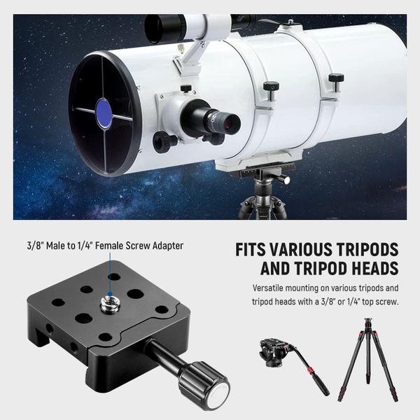 Imagem de Adaptador de tripé para montagem em telescópio Base Saddle Clamp Neewer QR011