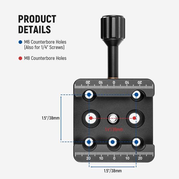 Imagem de Adaptador de tripé para montagem em telescópio Base Saddle Clamp Neewer QR011