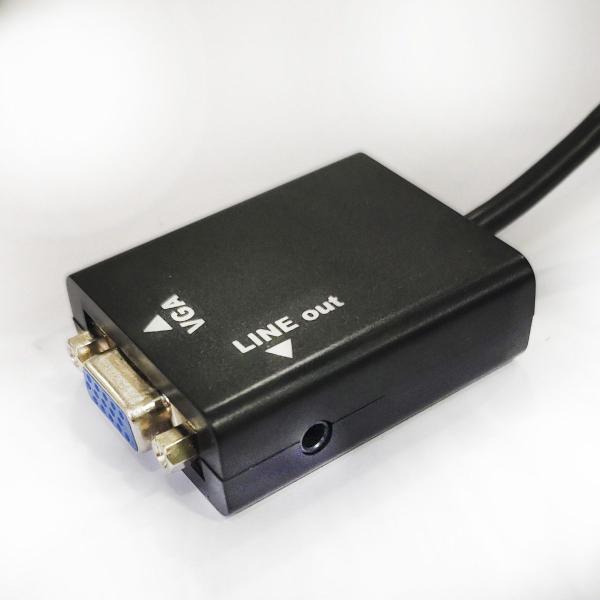 Imagem de Adaptador de video HDMI para VGA com saida de áudio co01