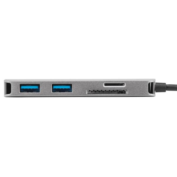 Imagem de Adaptador de Vídeo Targus Multi-Port USB-C c/Leitor de Cartão 100W PD Pass-Thru ACA953USZ