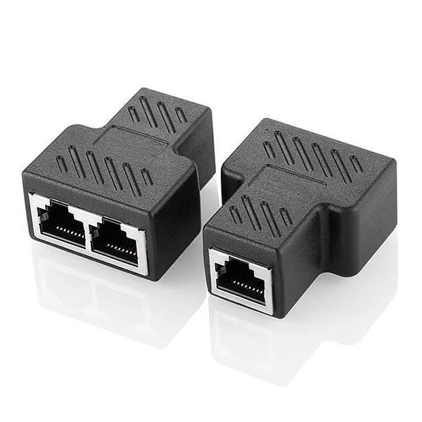 Imagem de Adaptador Duplicador de Porta de Rede RJ45 1 Par