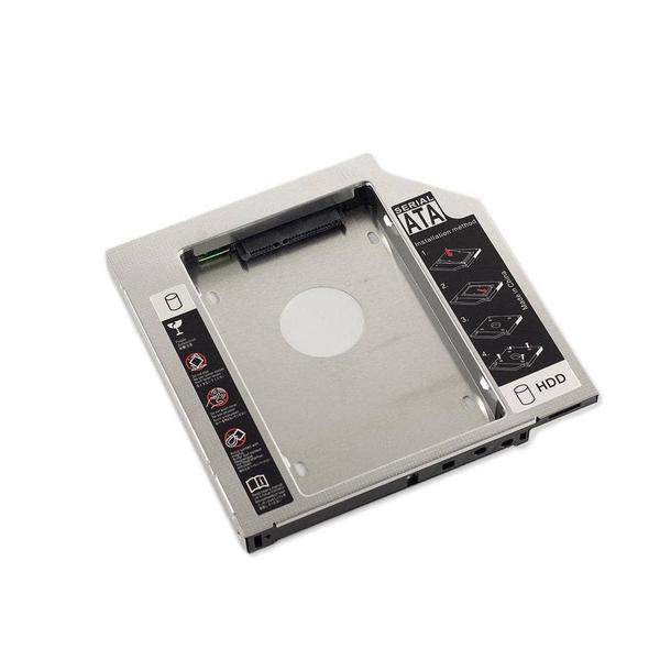 Adaptador Dvd P/ Hd Ou Ssd Sata Notebook Drive Caddy 12,7mm - bringIT Imagem de Adaptador Dvd P/ Hd Ou Ssd Sata Notebook Drive Caddy 12,7mm